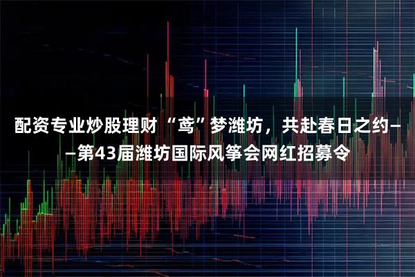 配资专业炒股理财 “鸢”梦潍坊，共赴春日之约——第43届潍坊国际风筝会网红招募令